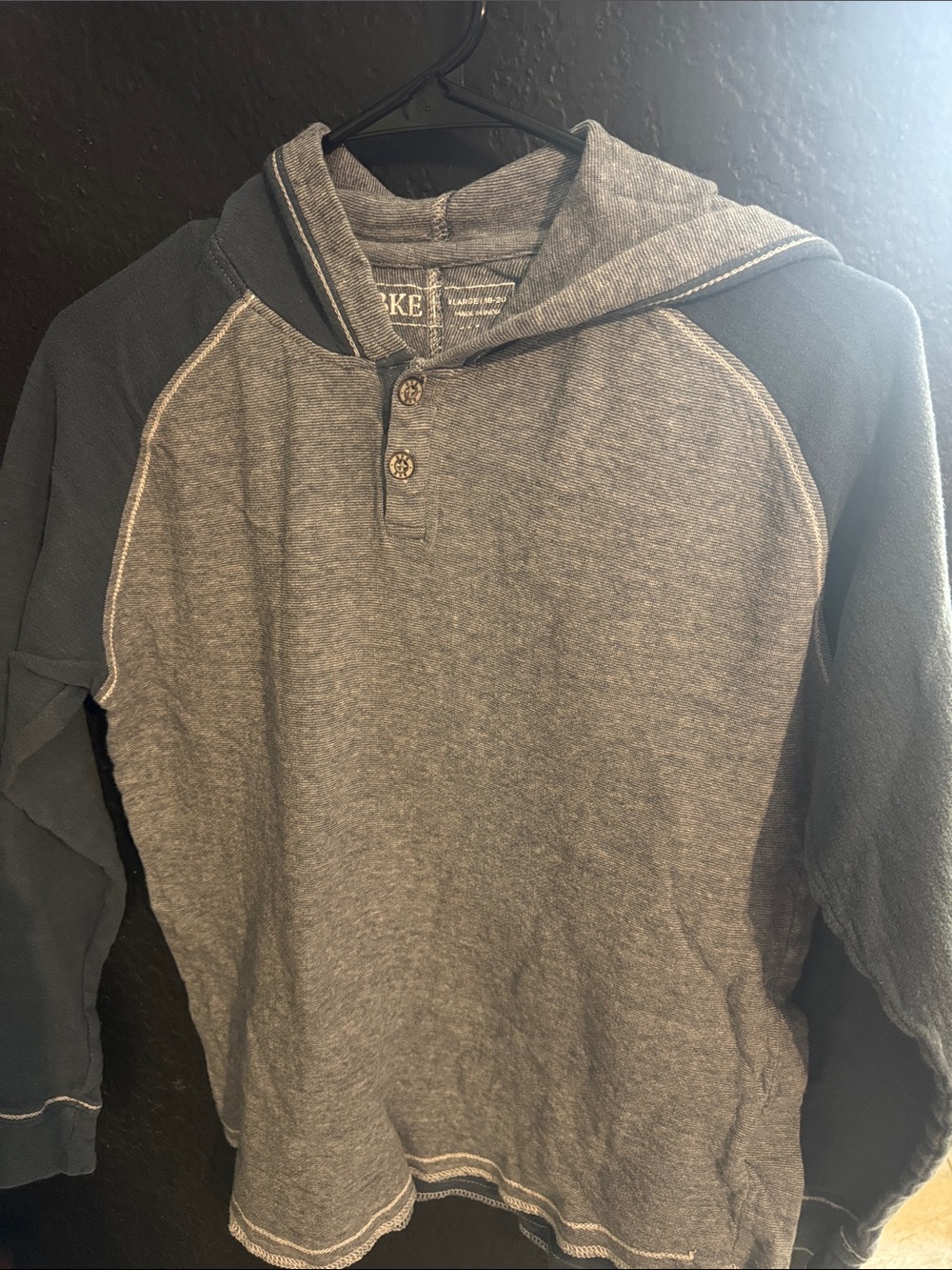 BKE Hooded Henley Shirt for Men